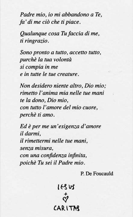 preghiera Charles De Foucauld
